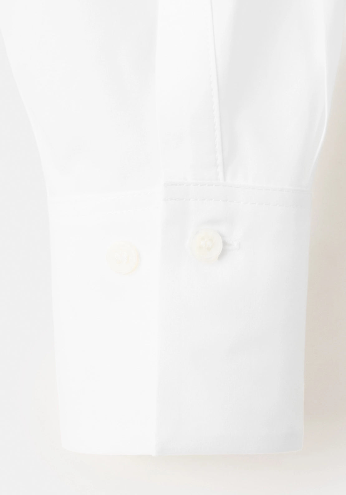 Cotton And Lyocell Blend Straight Shirt - White