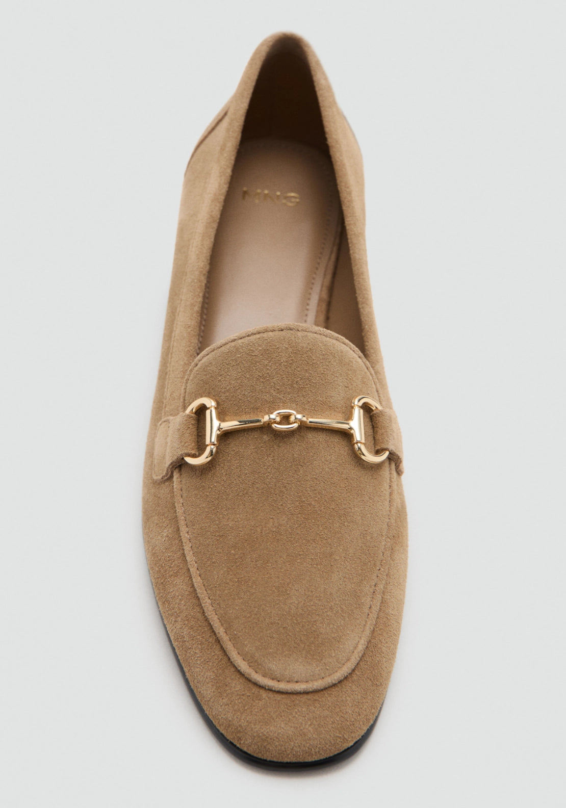Suede Moccasins With Buckle - Brown