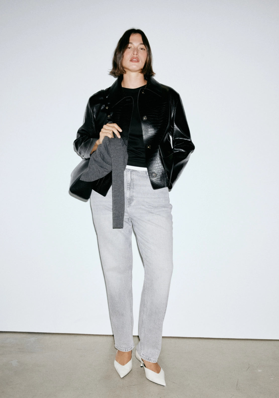 Newmom Comfort High Rise Jeans - Denim Grey