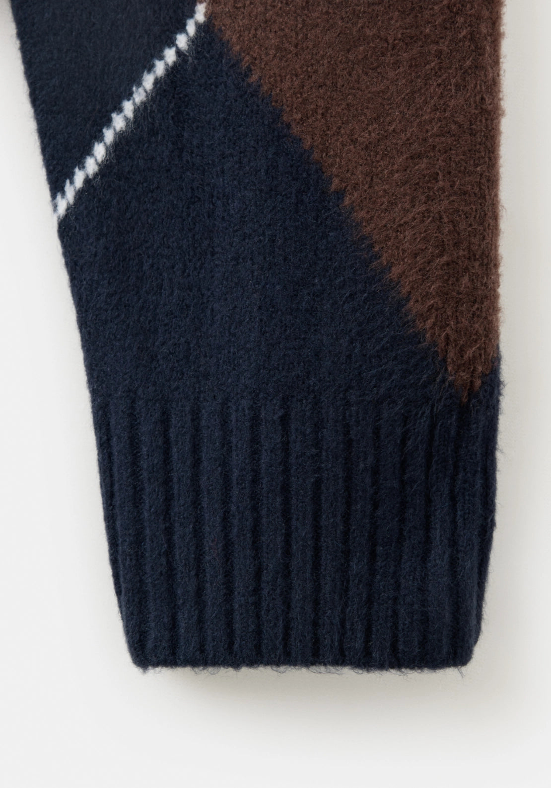 Argyle Knit Sweater - Blue