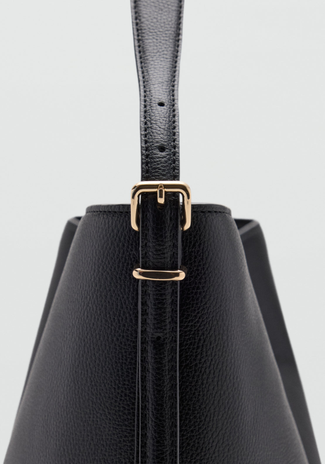 Bucket Bag With Buckle - Black