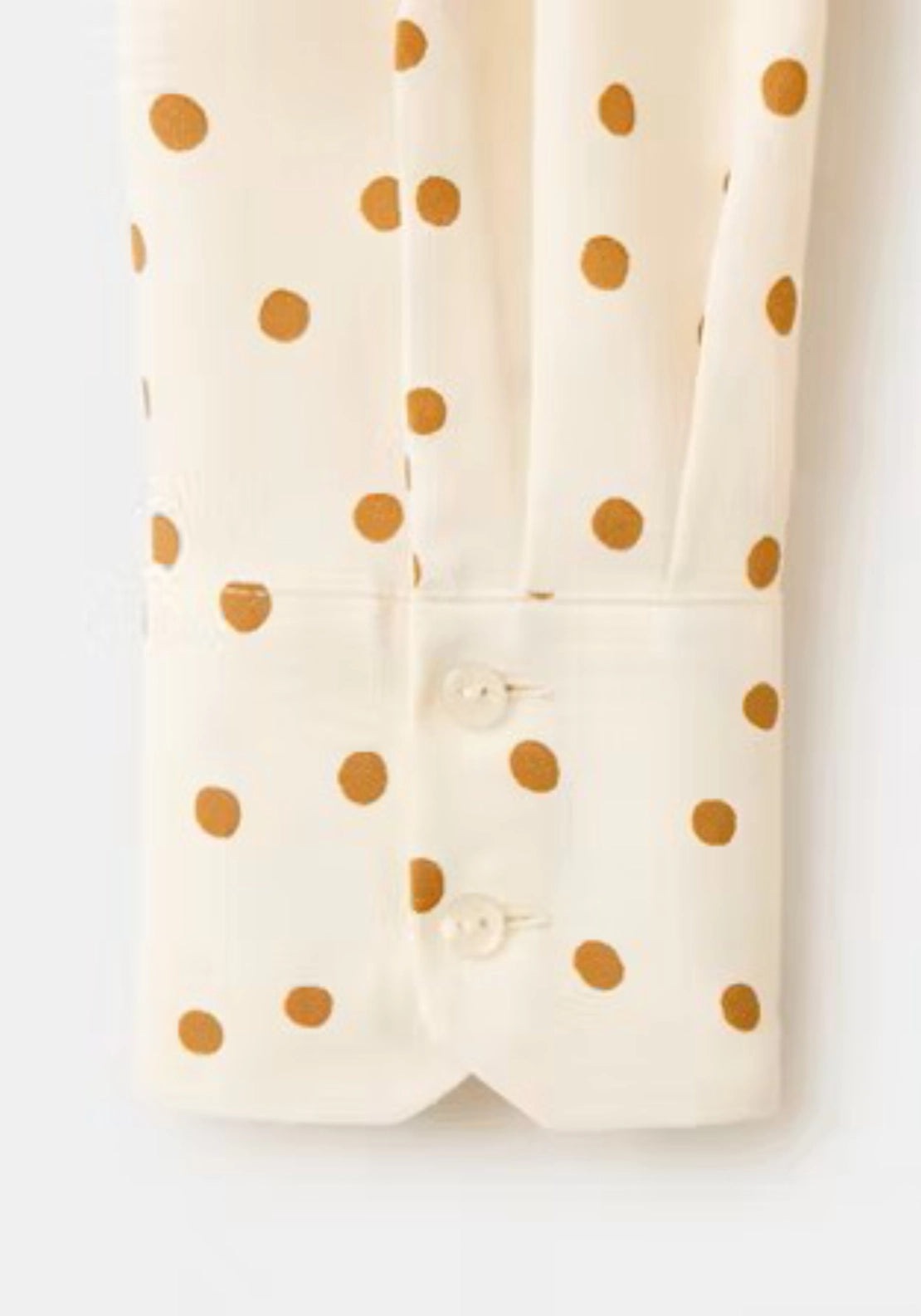 Mango Printed Straight Shirt - Beige 5 Shaws Department Stores