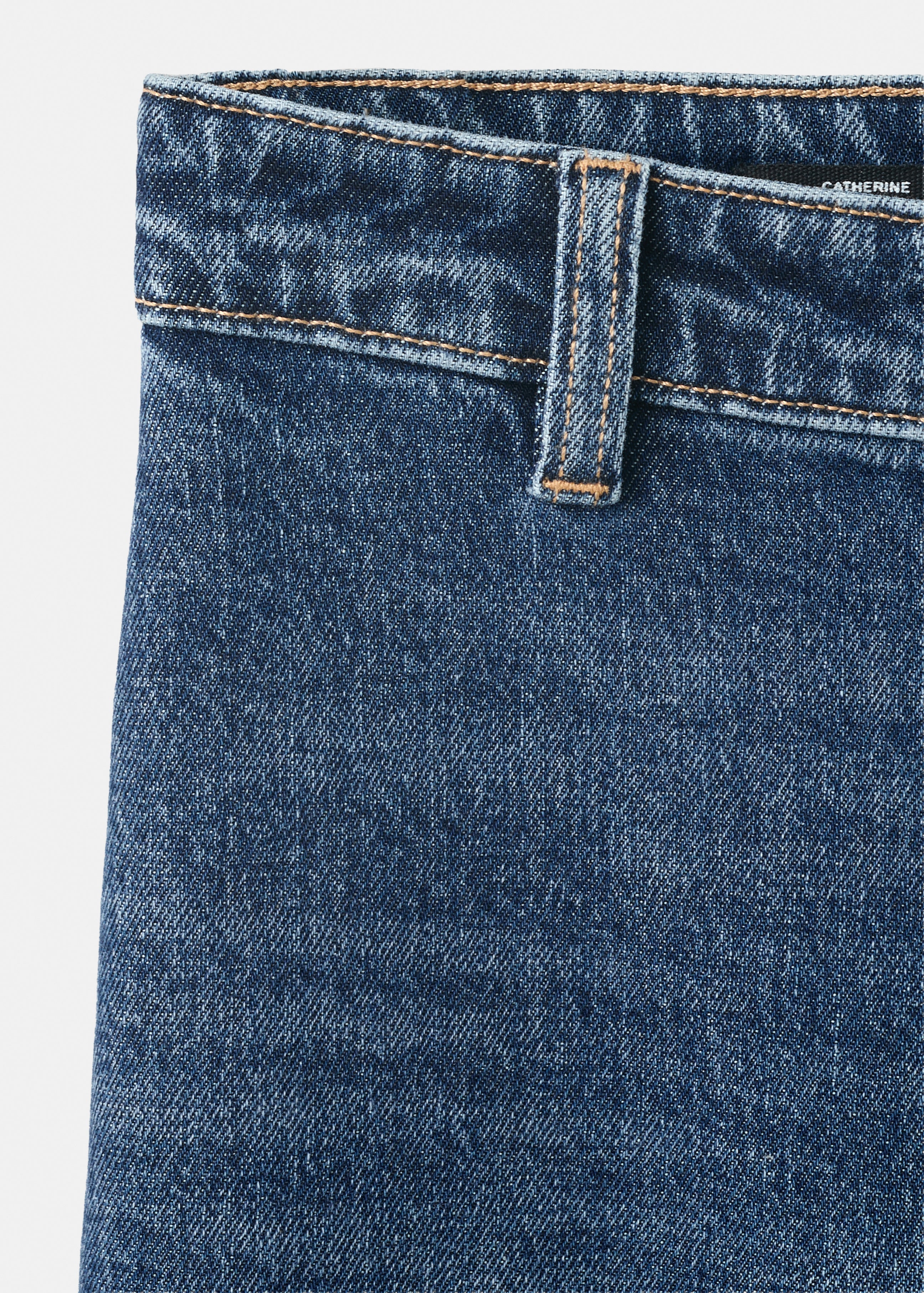 Catherin High Rise Wide-Leg Culotte Jeans - Denim Blue