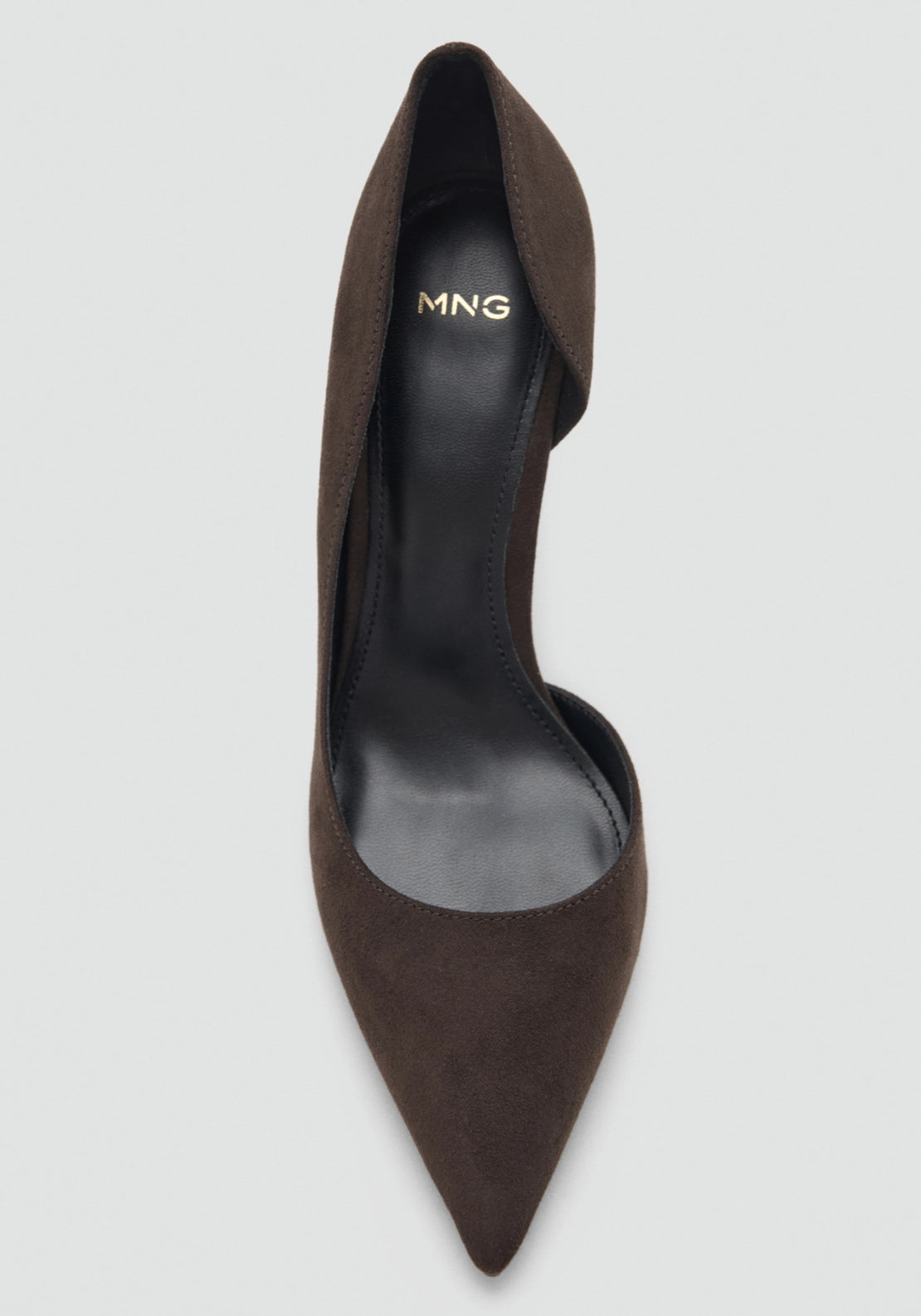 Suede Stiletto High Heel Shoes - Brown