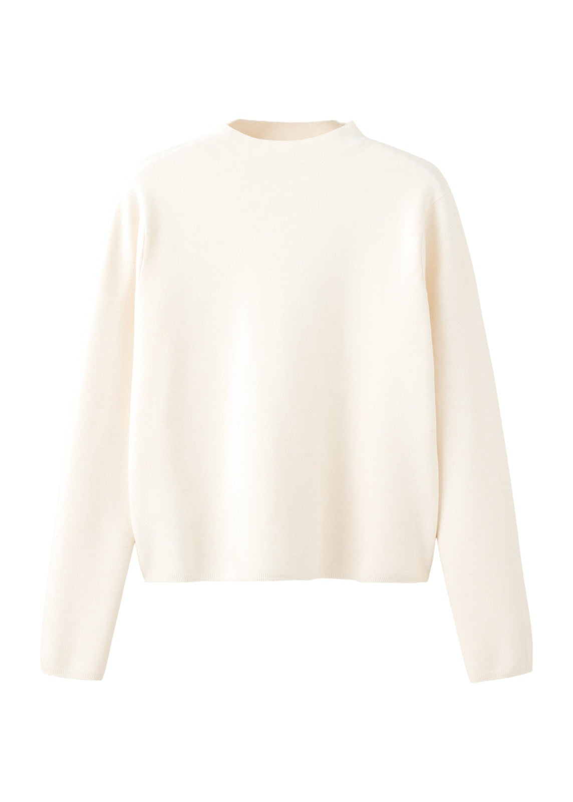 Mango Knitted Sweater With Perkins Neck - Cream 11 Shaws Department Stores