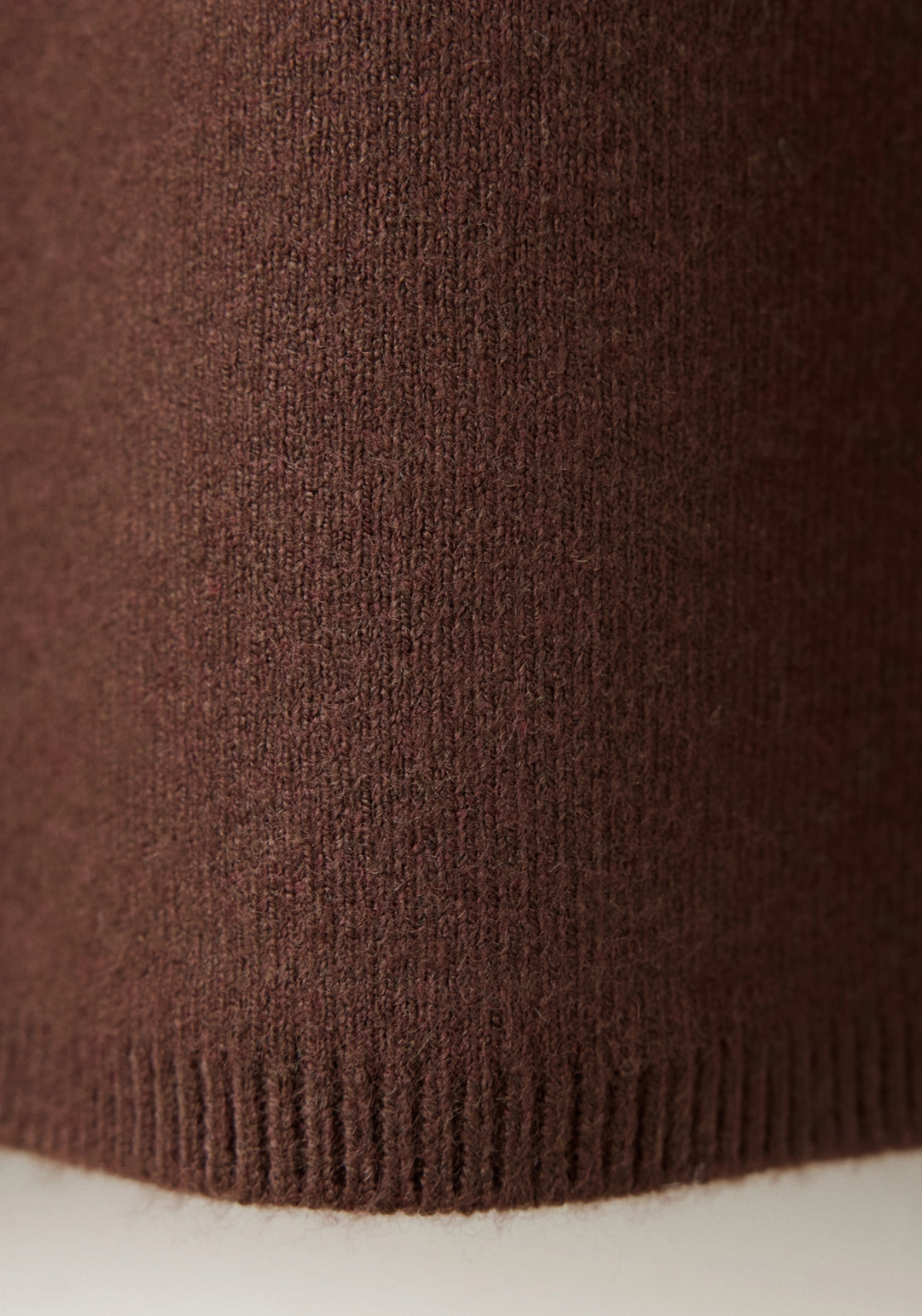 Knitted Sweater With Perkins Neck - Brown