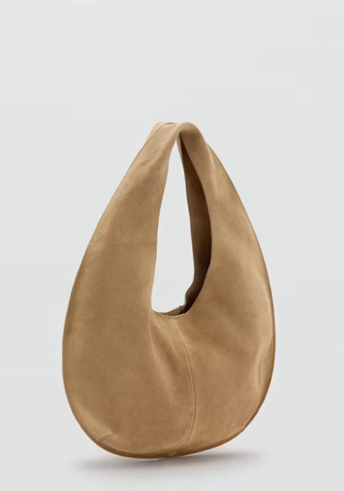 Small Suede Bag - Brown
