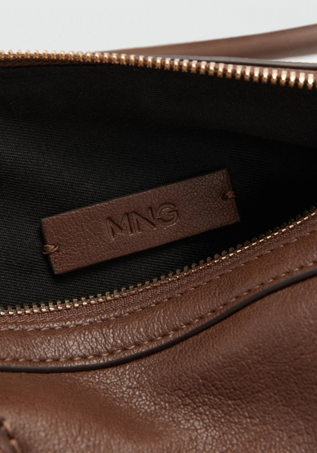 Buckle Bowling Bag - Brown