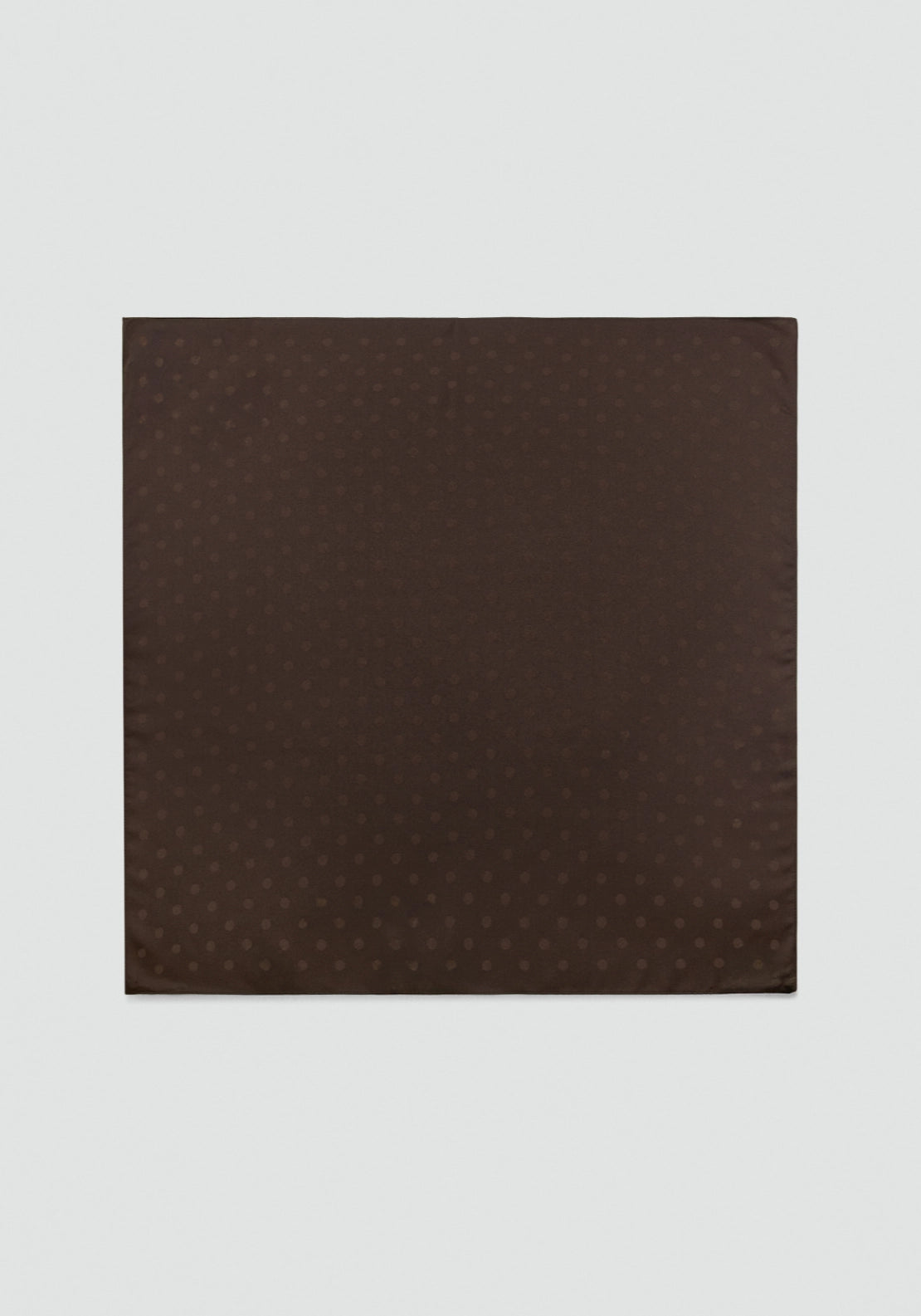 Polka Dot Jacquard Scarf - Brown