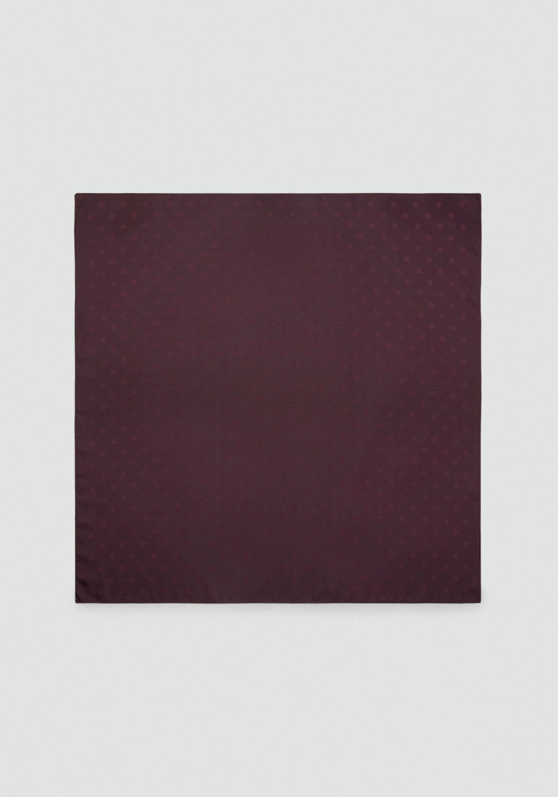 Polka Dot Jacquard Scarf - Burgundy