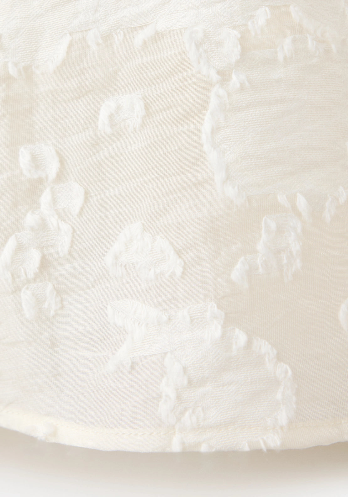 Lyocell Blouse With Embroidered Details - Cream