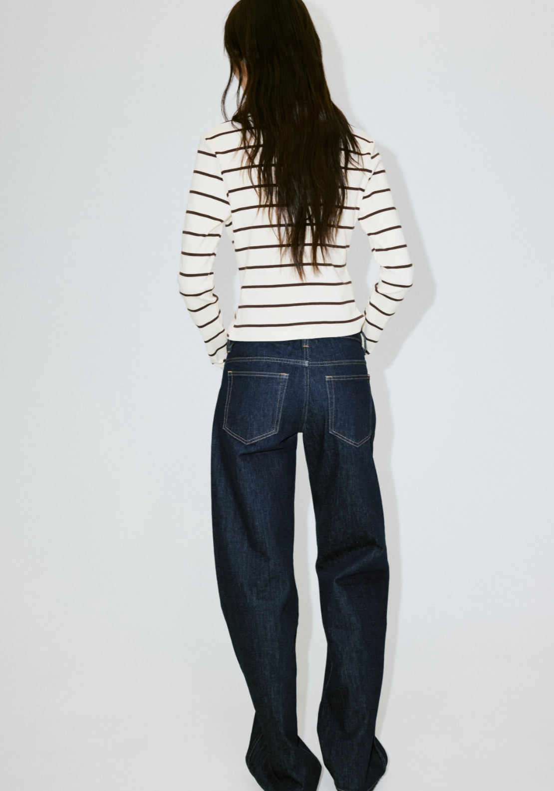 Stripped Knit Cardigan - Cream