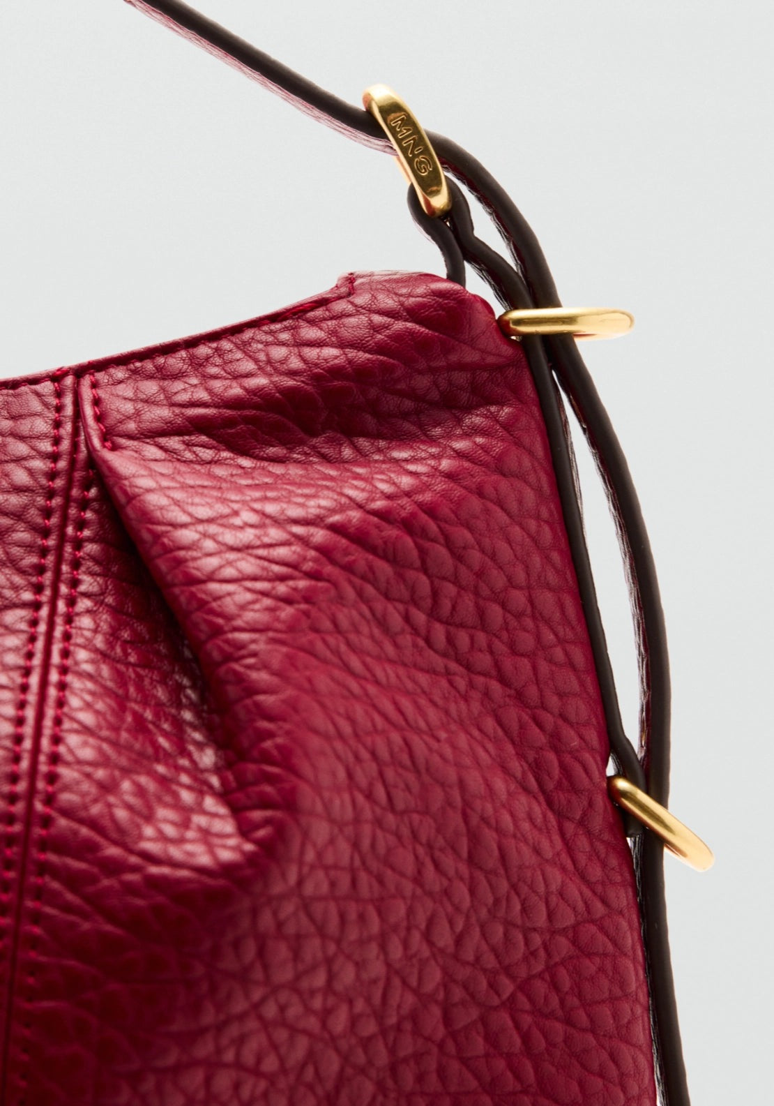 Slouched Shoulder Bag - Red