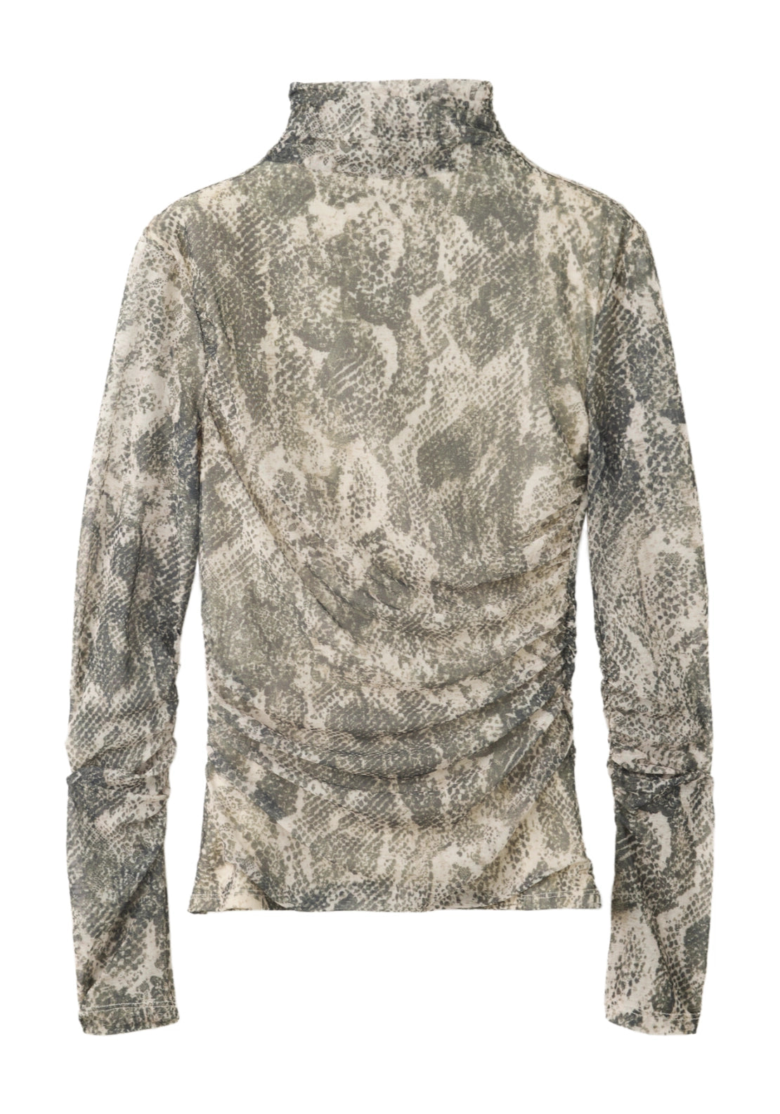 Top Long Sleeve Animal Print - Beige
