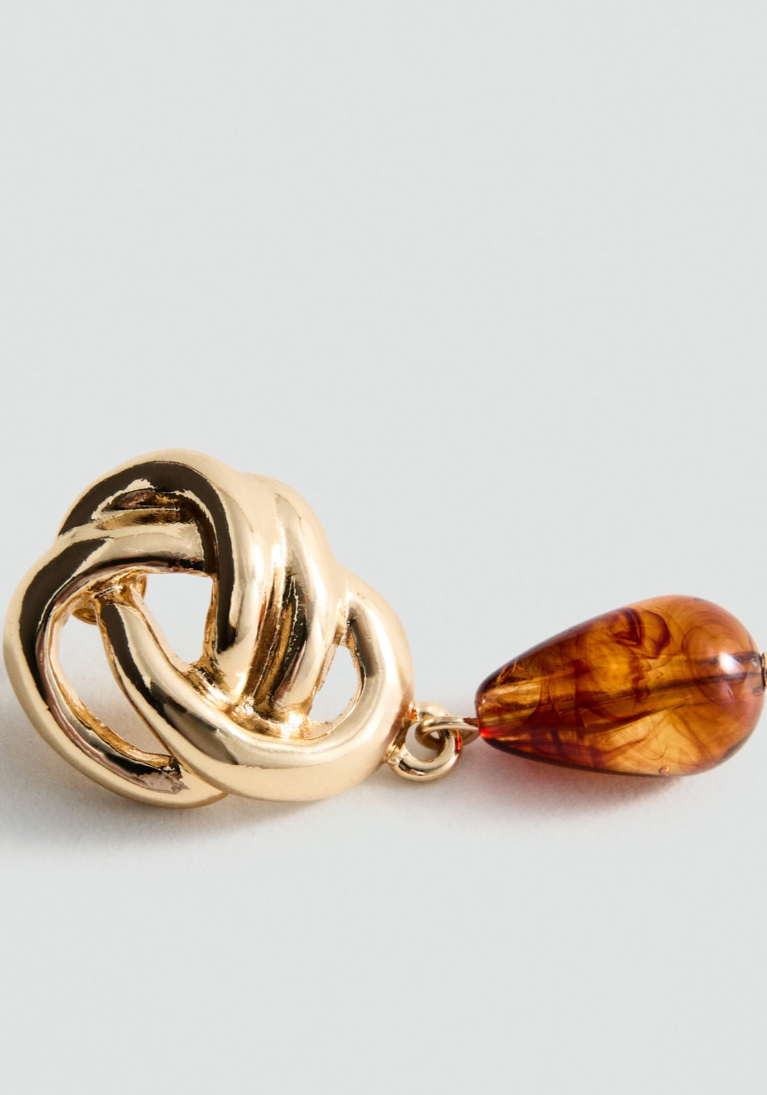 Mango Amber Drop Earrings - Gold 3 Shaws Department Stores