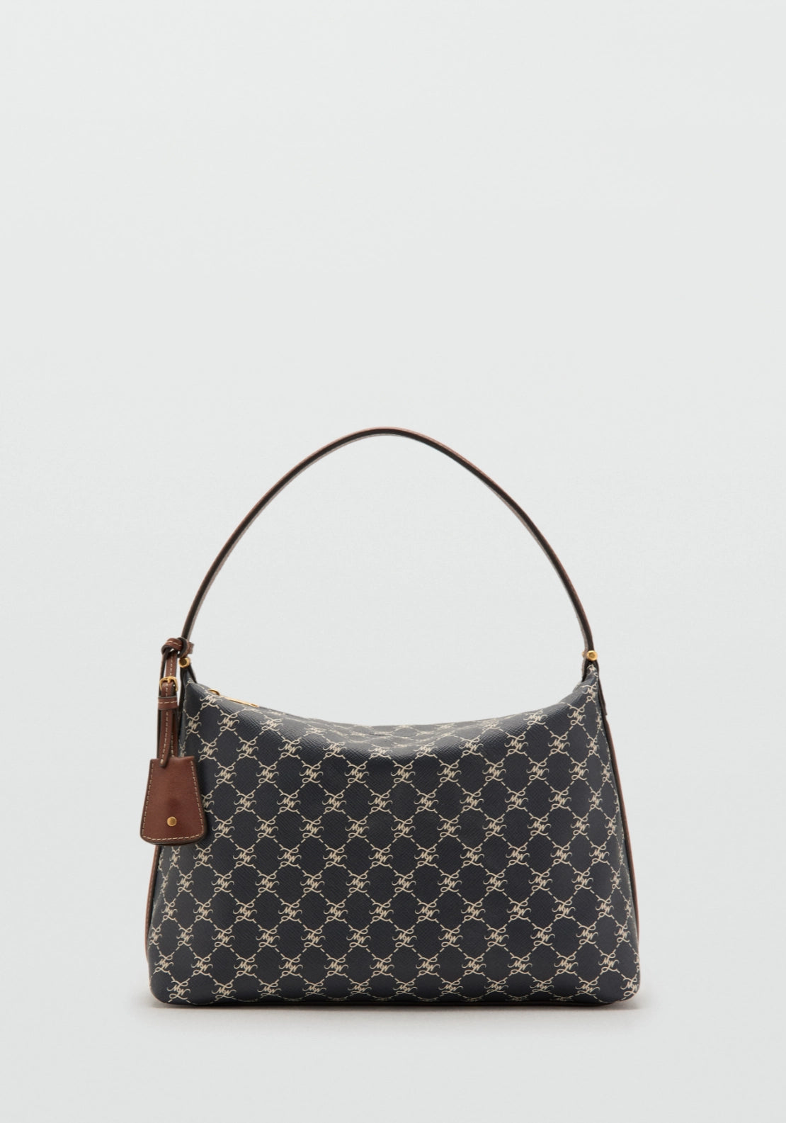 Small Shoulder Bag With Logo Print - Blue