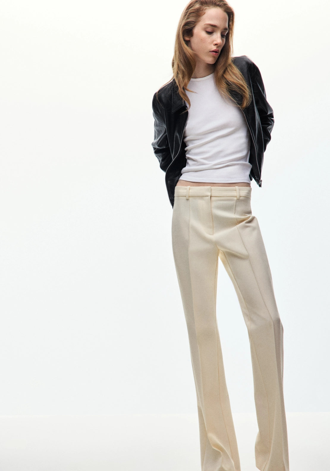 Sabina Jacket With Pockets Faux Leathers - Black