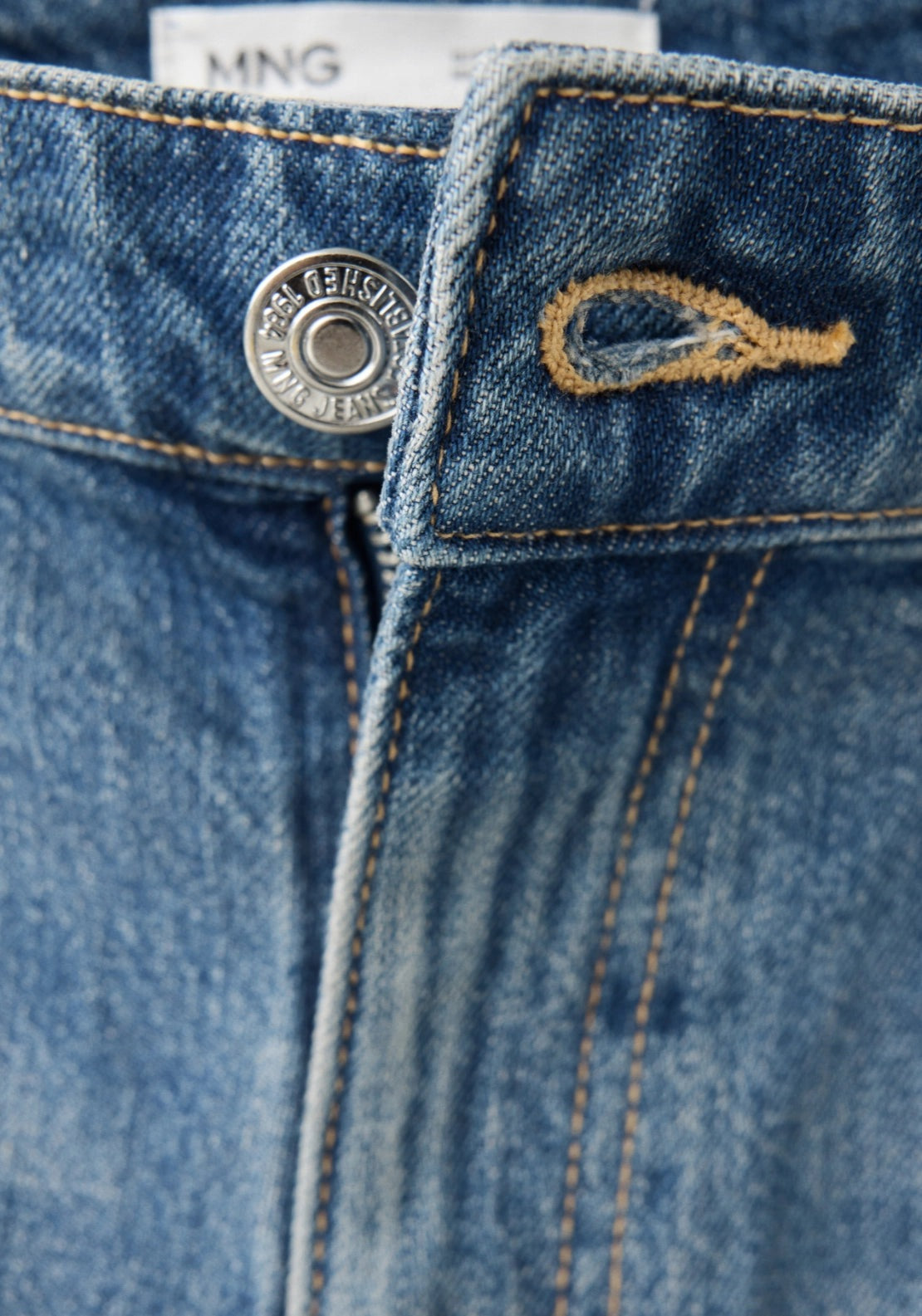 Slim Fit High Waist Jeans - Denim Blue