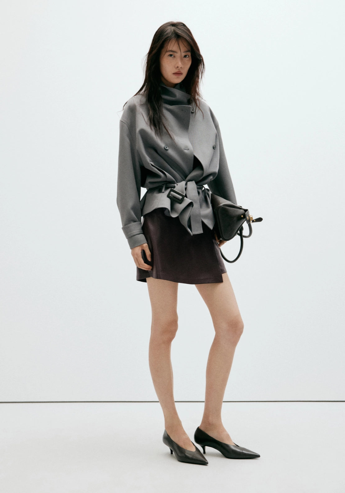 Mango Faux-Leather Skirt With Buckle - Black 5 Shaws Department Stores