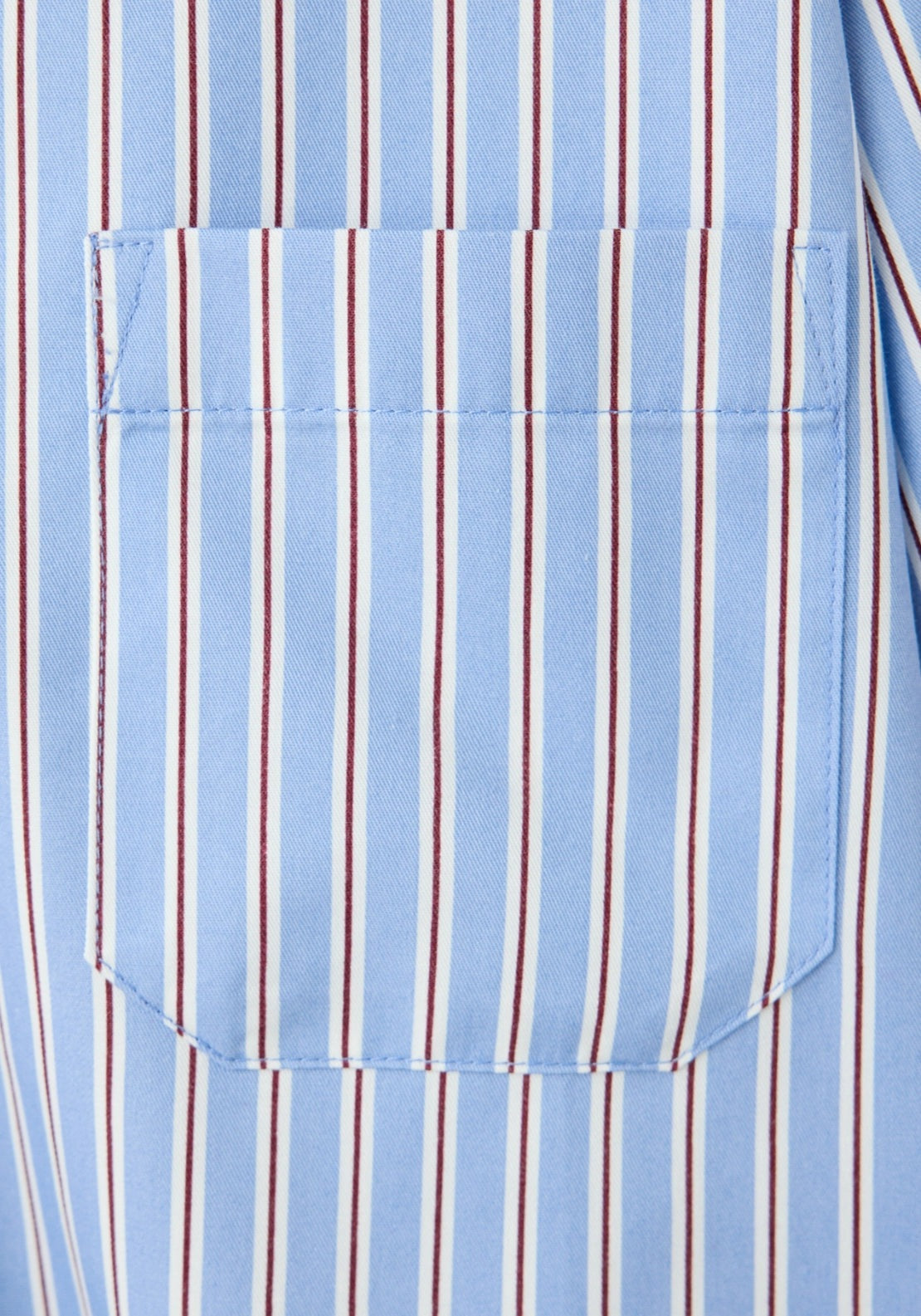 Striped Straight Shirt - Blue