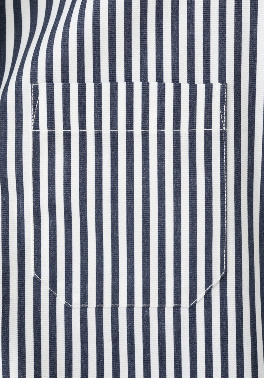 Striped Straight Shirt - Blue