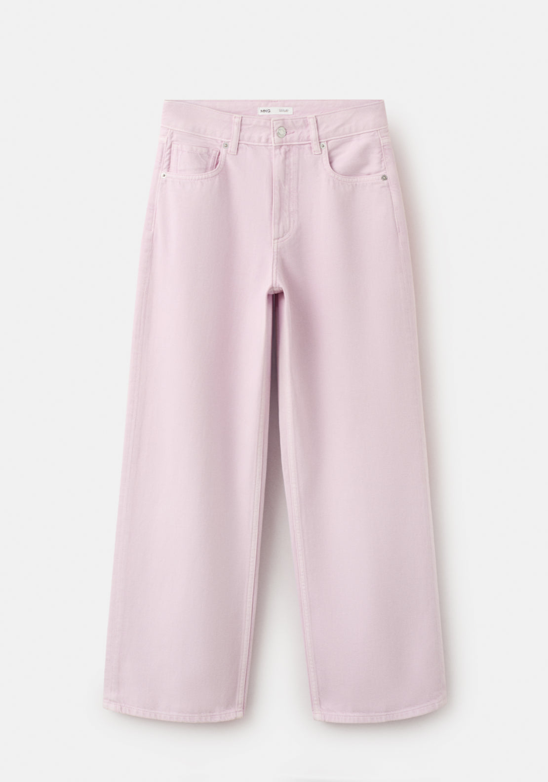 Straight Low Waist Jeans - Pink