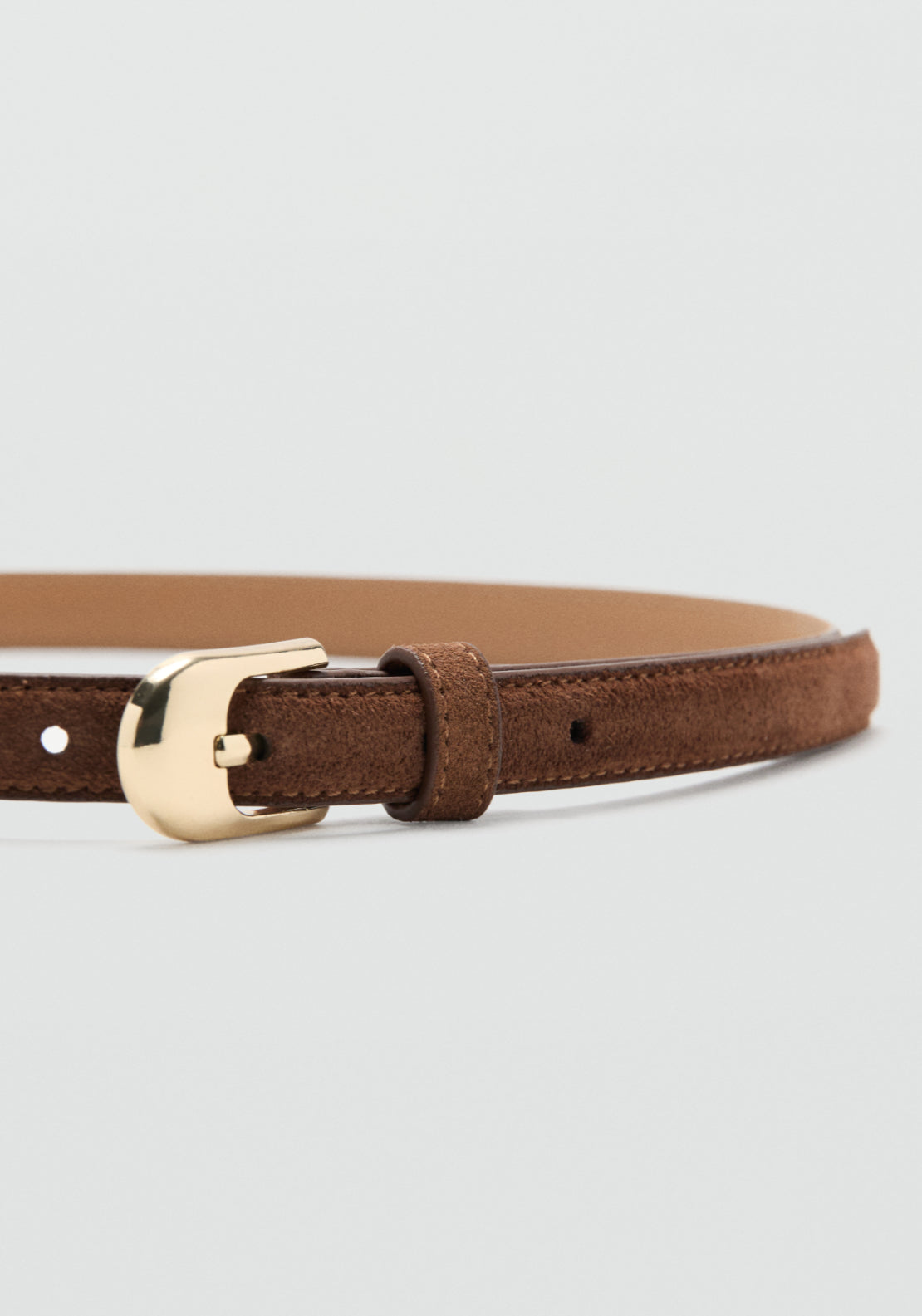 100% Bovine Leather Belt - Brown