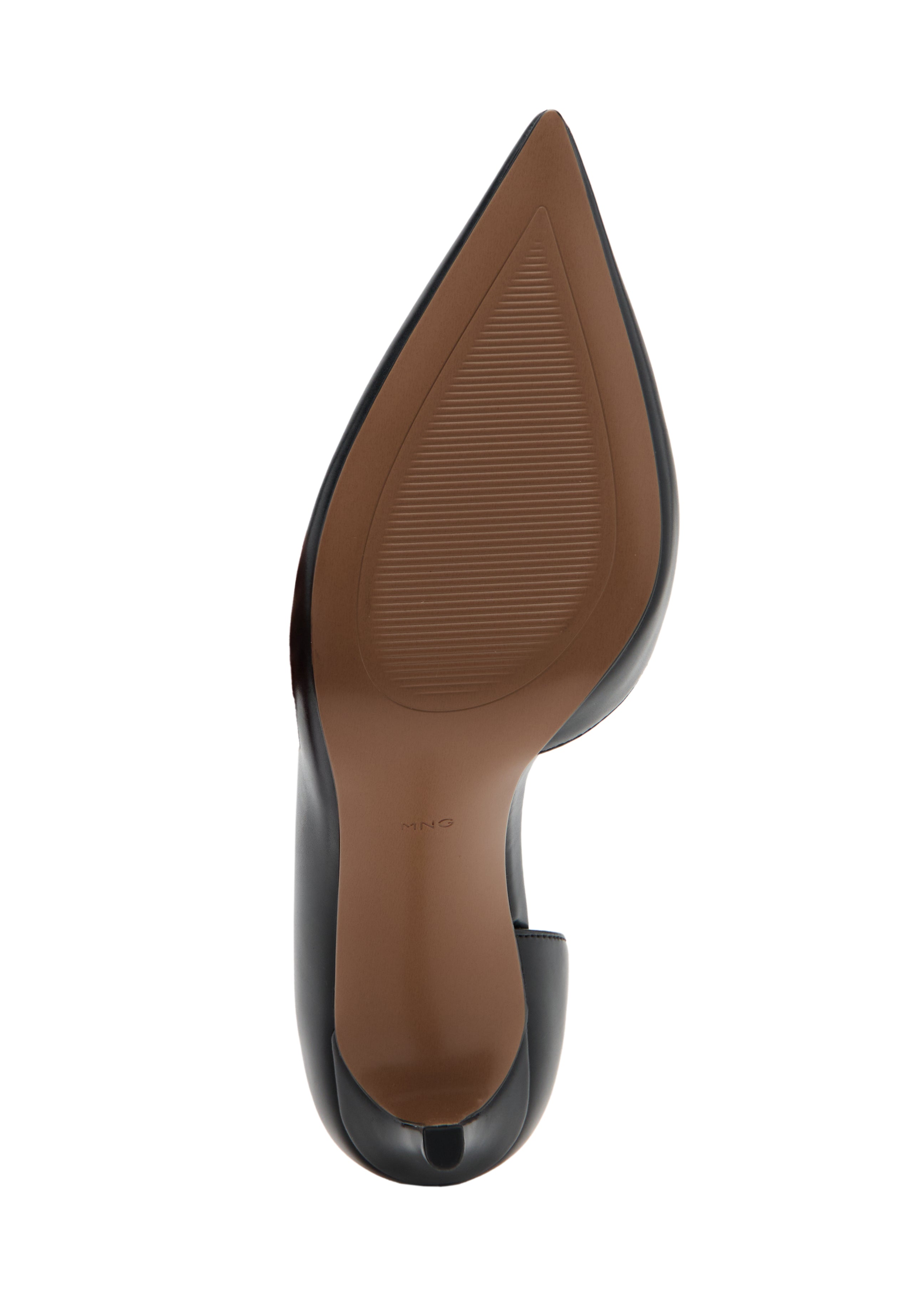 Asymmetrical Sleek Heeled Shoes - Black