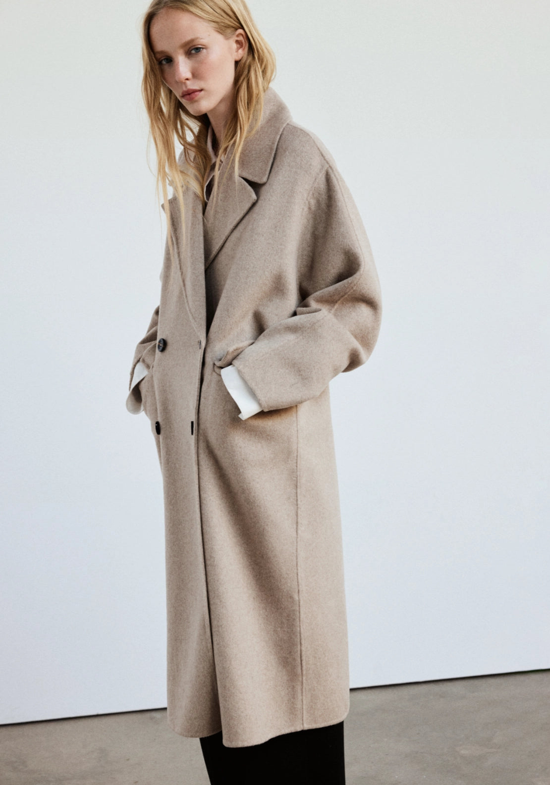 Handmade Wool Coat - Brown