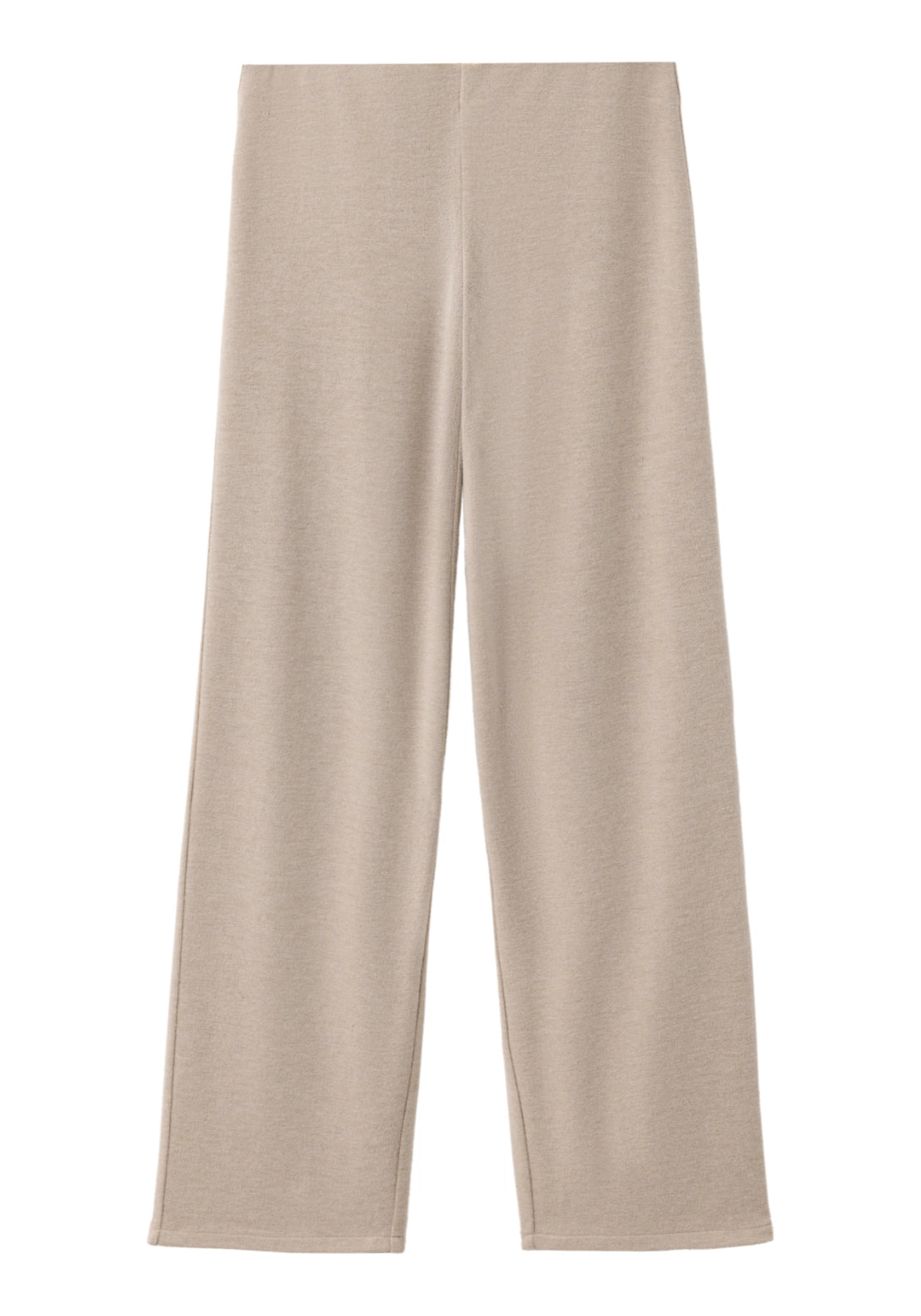 Stretch Knit Trousers - Beige