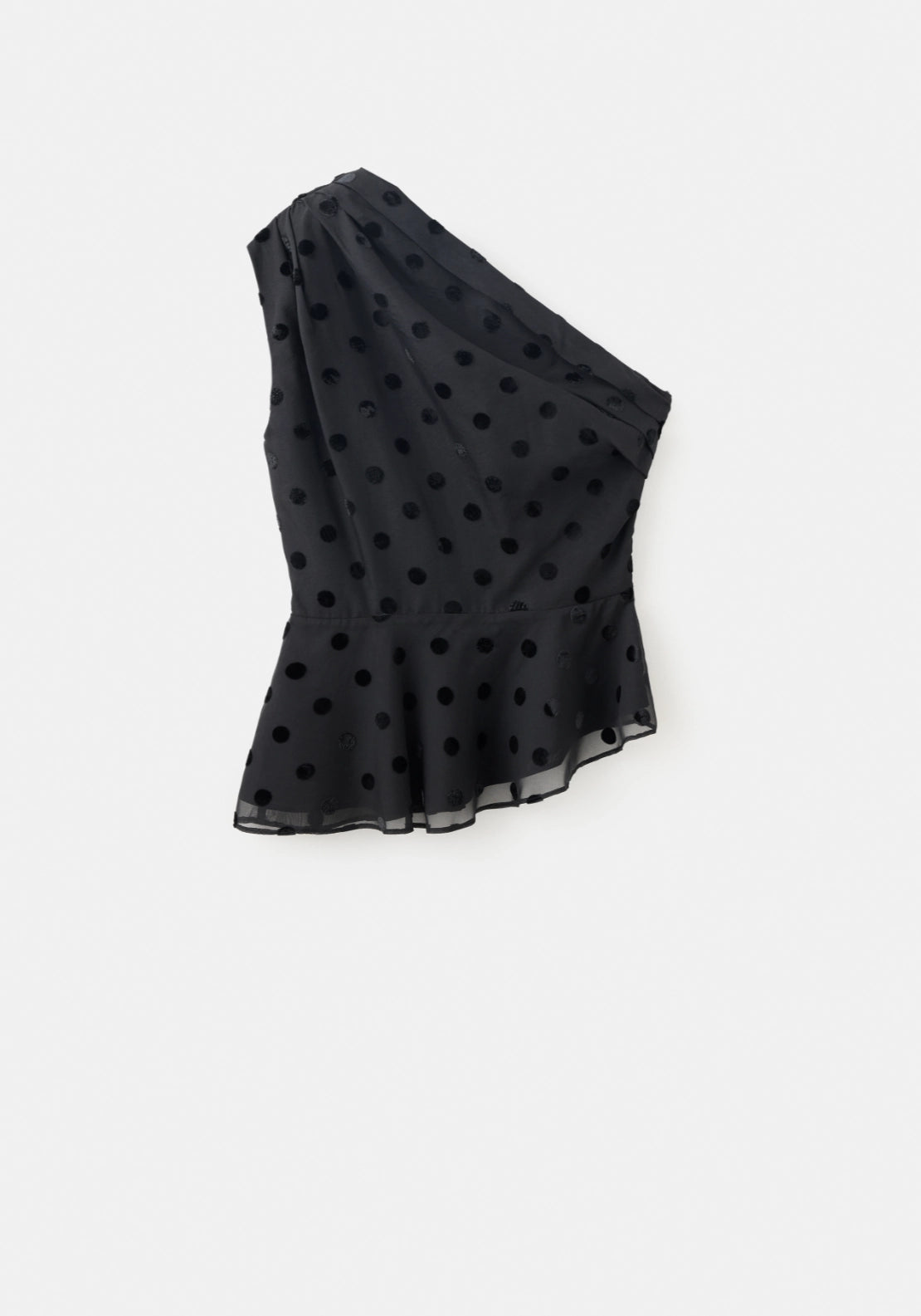 Top Sleeveless One Sloulder - Black