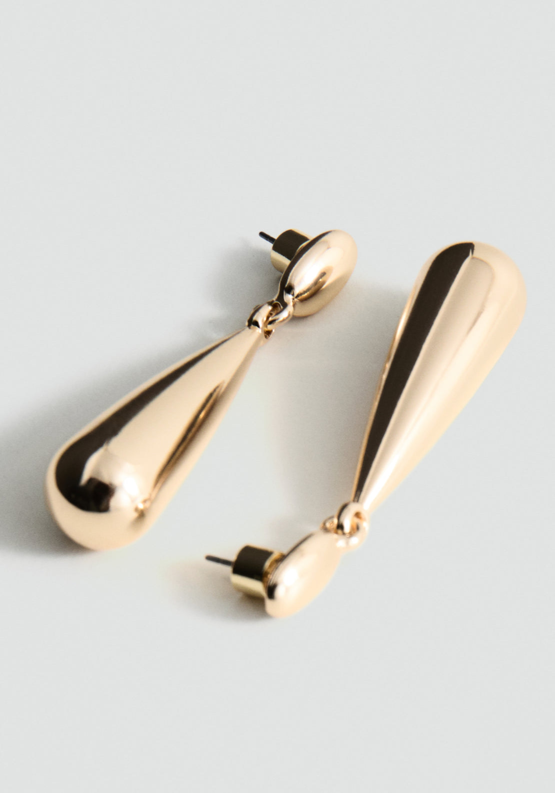 Statement Drop Earrings - Gold