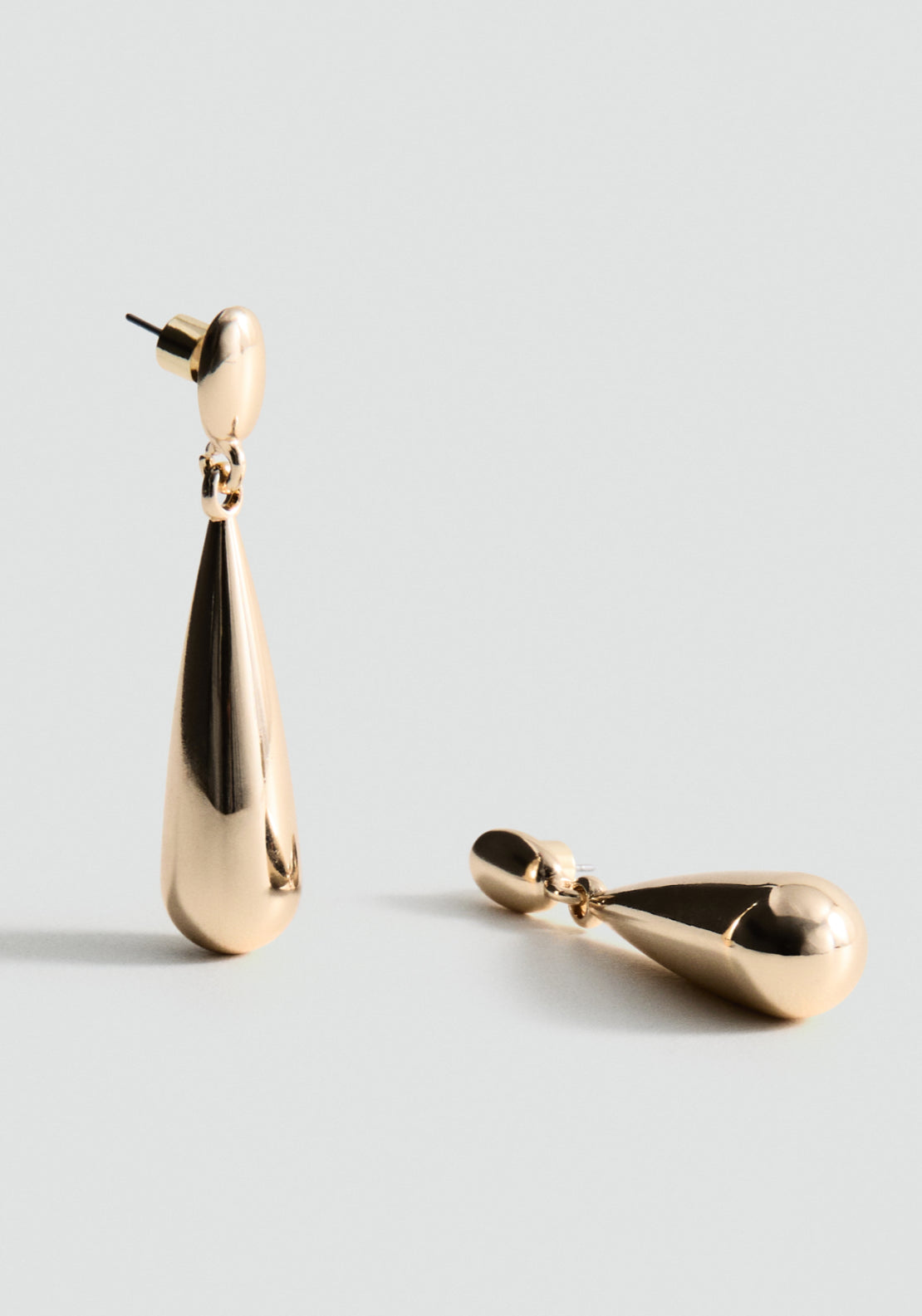 Statement Drop Earrings - Gold