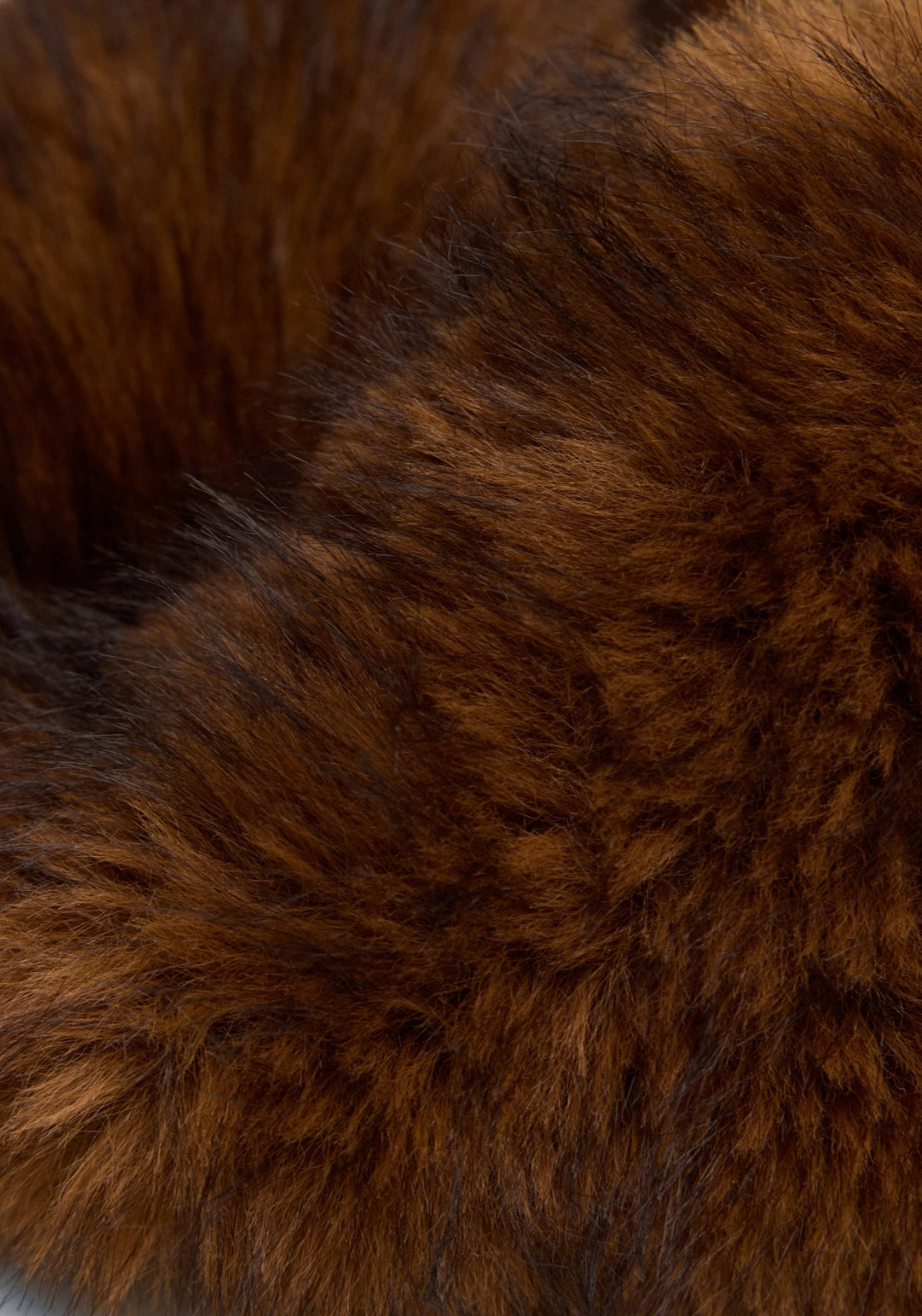 Mango Plush Faux Fur Scarf - Brown 5 Shaws Department Stores