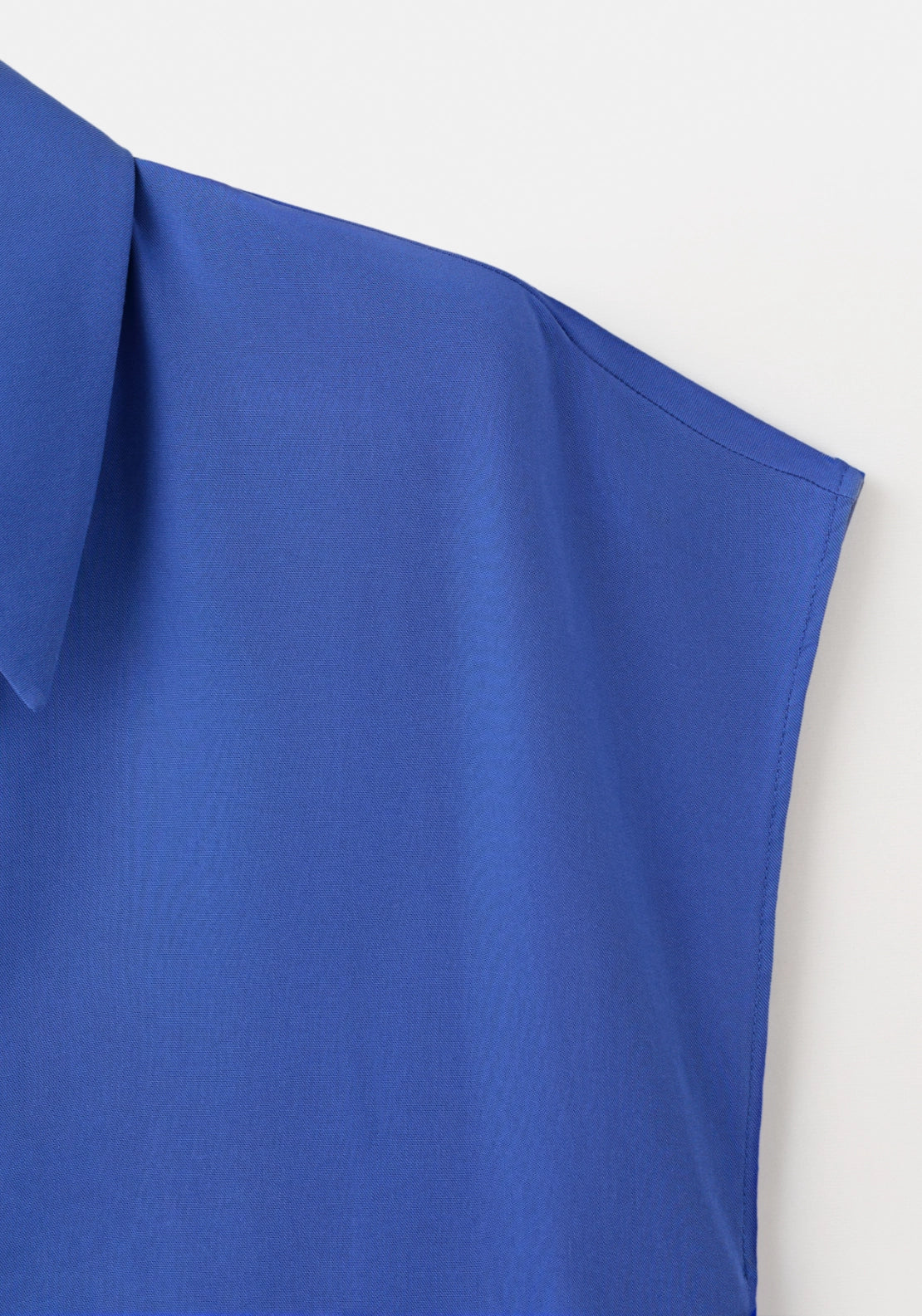Short Sleeve Lyocell Shirt - Blue
