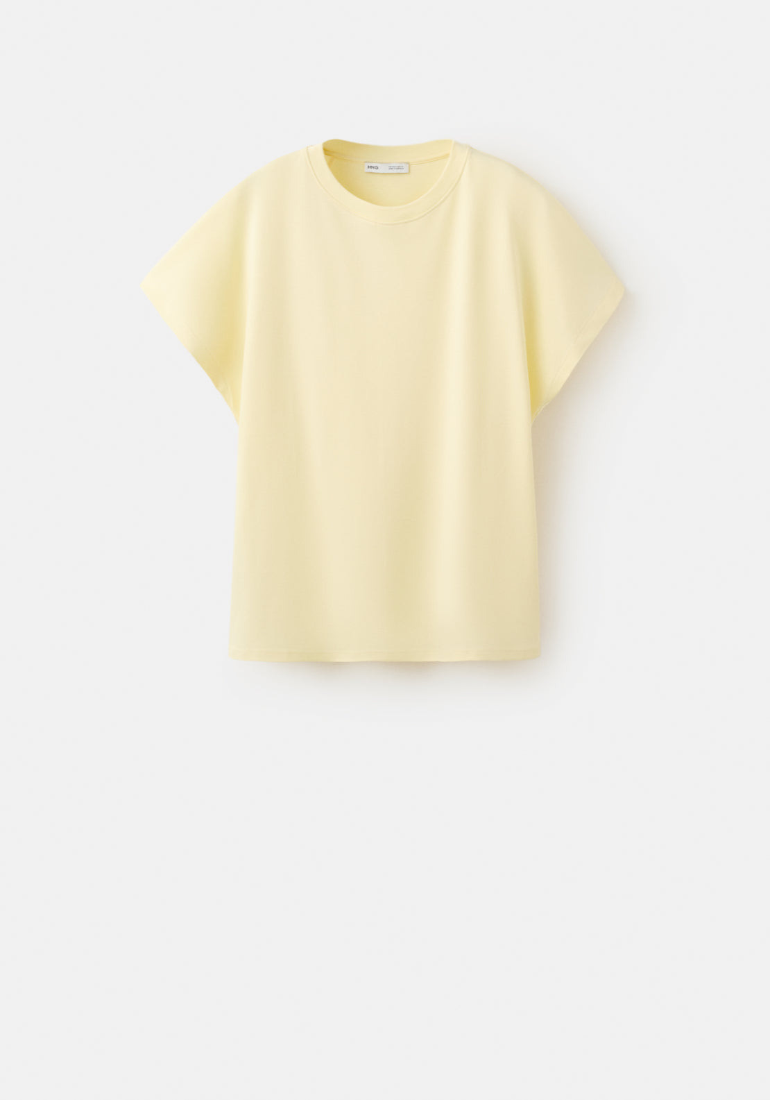 Short Sleeved Cotton T-Shirt - Yellow