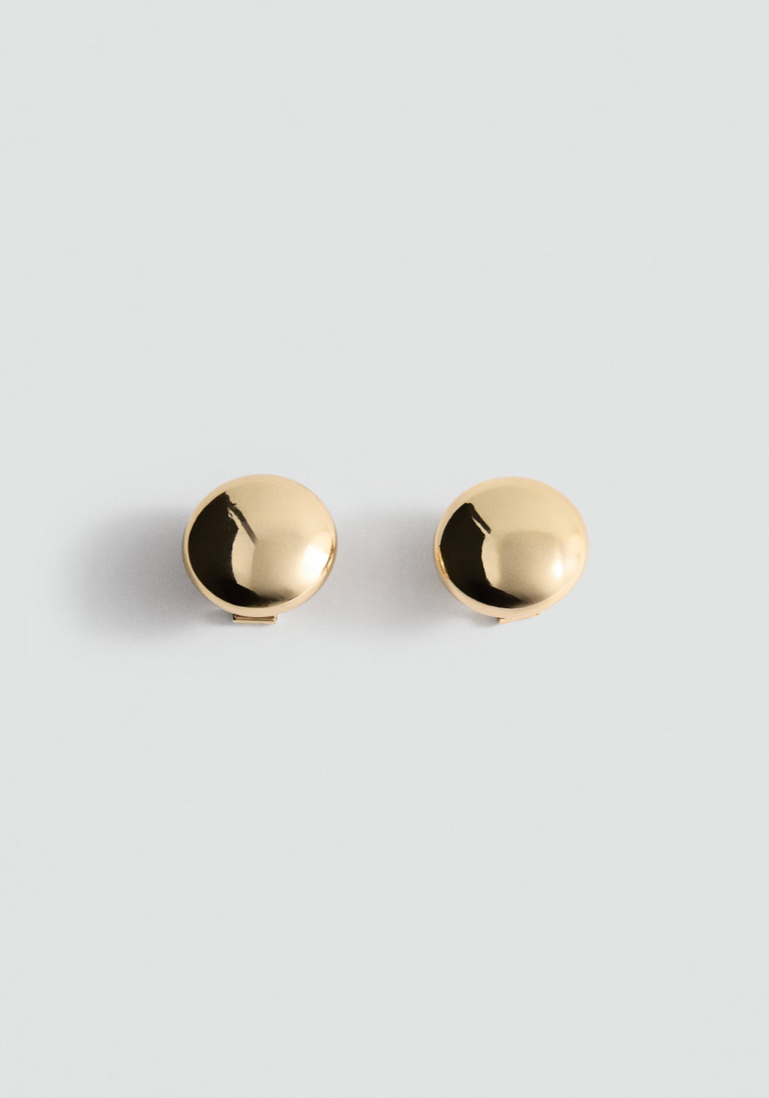 Round Volume Earrings - Gold