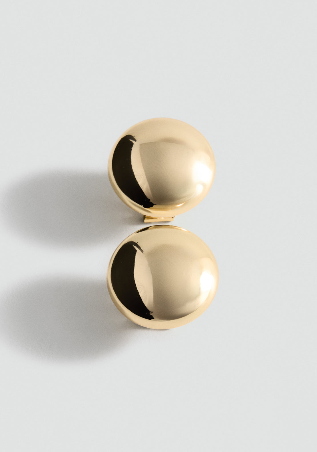 Round Volume Earrings - Gold