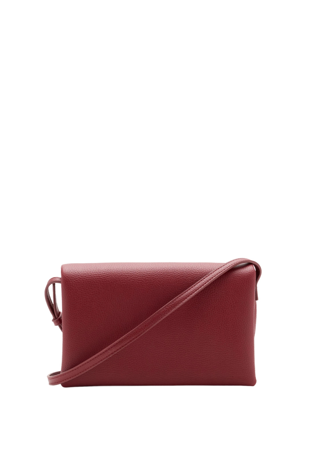 Small Crossbody Bag With Magnetic Button - Red