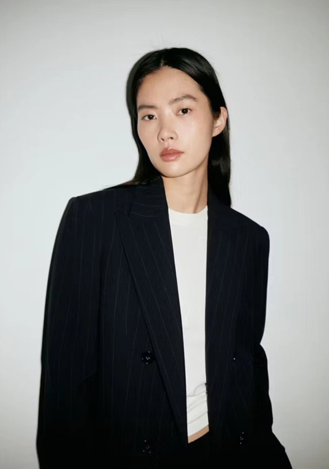 Double Breasted Suit Blazer - Blue