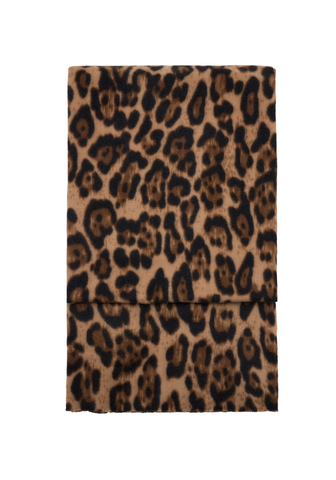 Animal Print Scarf - Brown