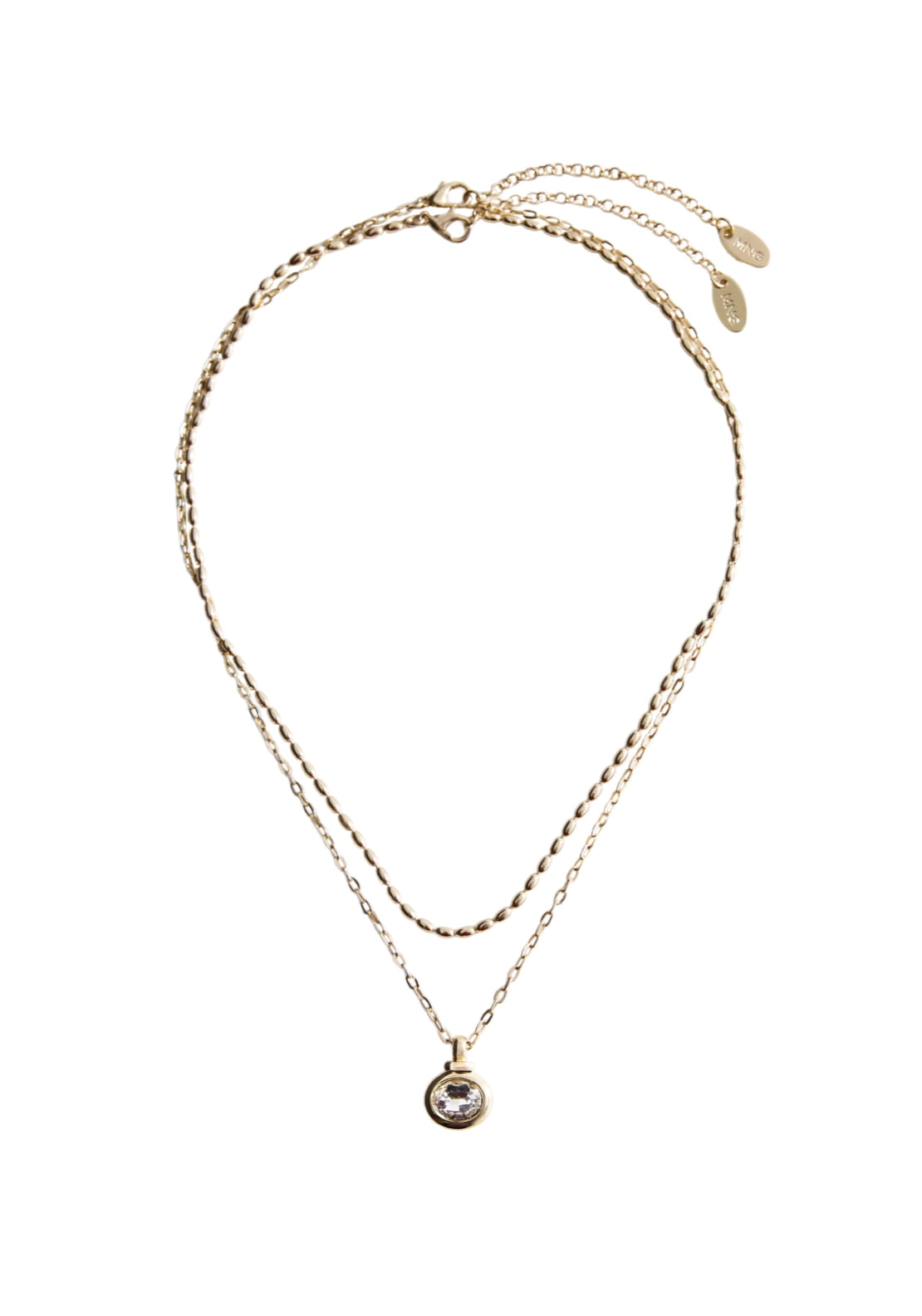 Layered Mixed Double Necklace - Gold