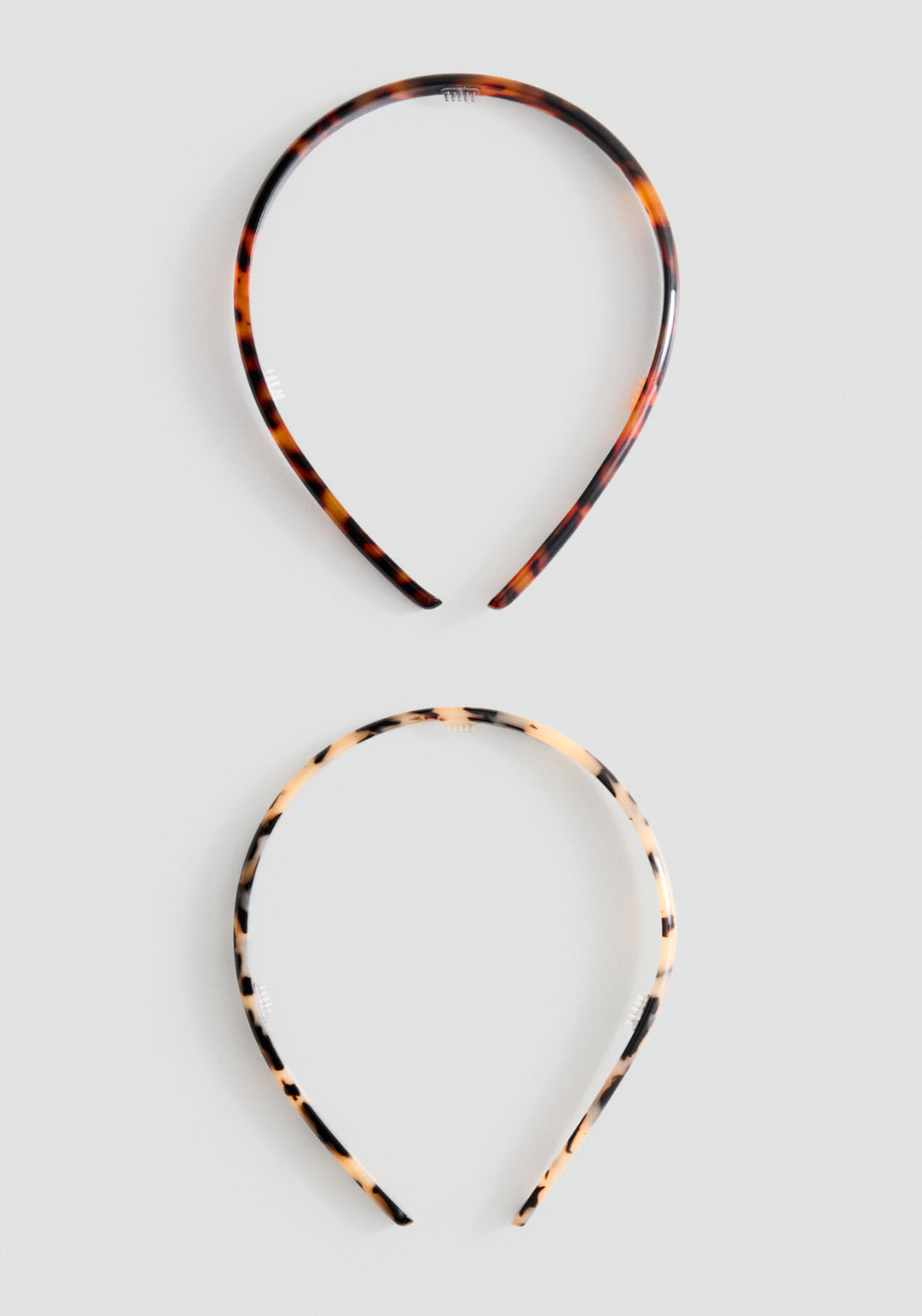 2 Pack Animal Print Headbands - Brown