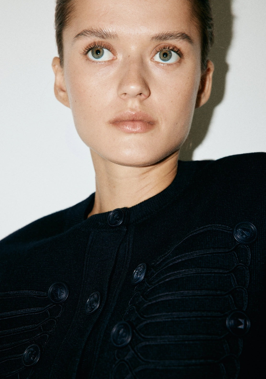 Knit Jacket Toggle Detail - Blue