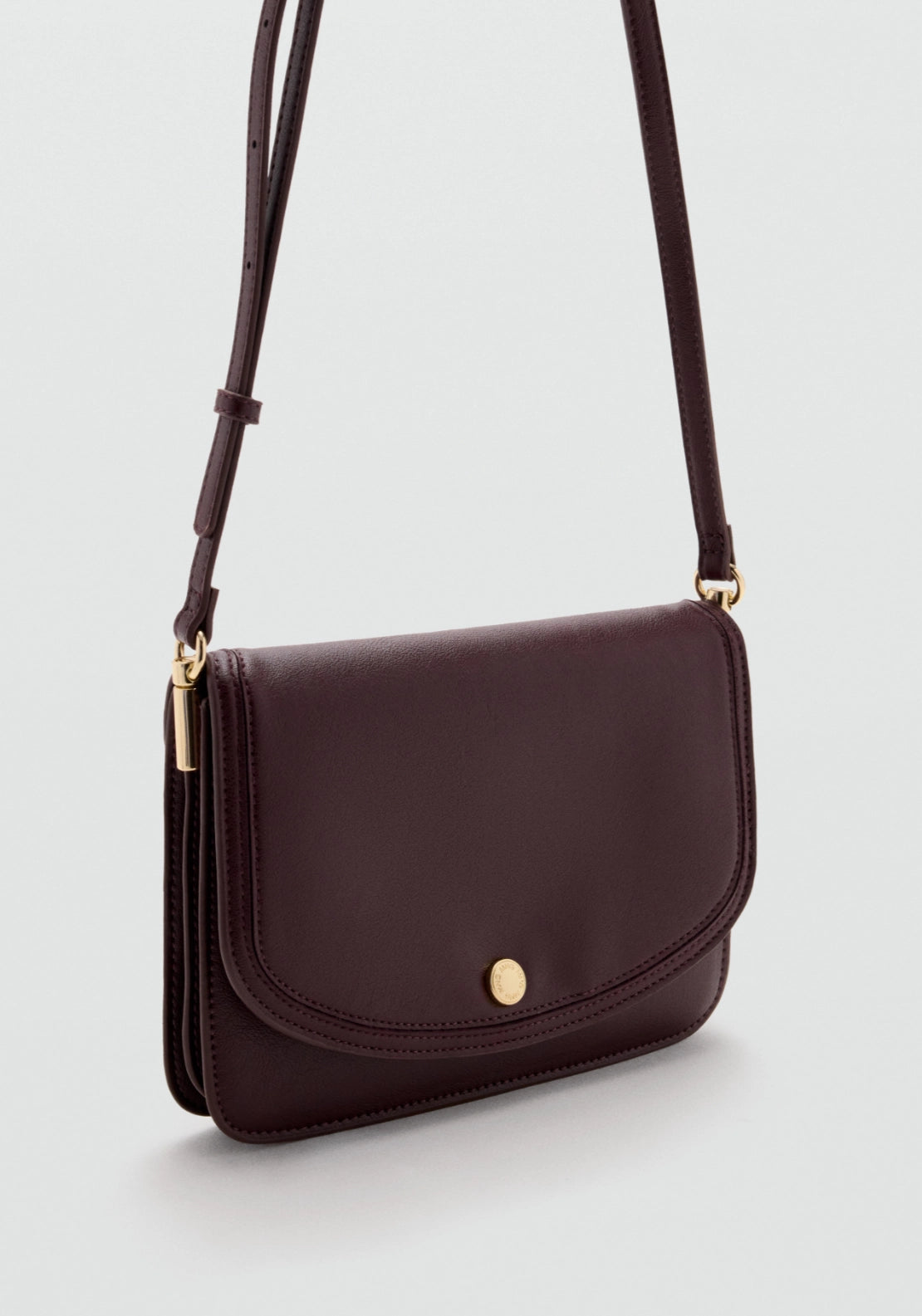 Square Crossbody Bag - Burgundy