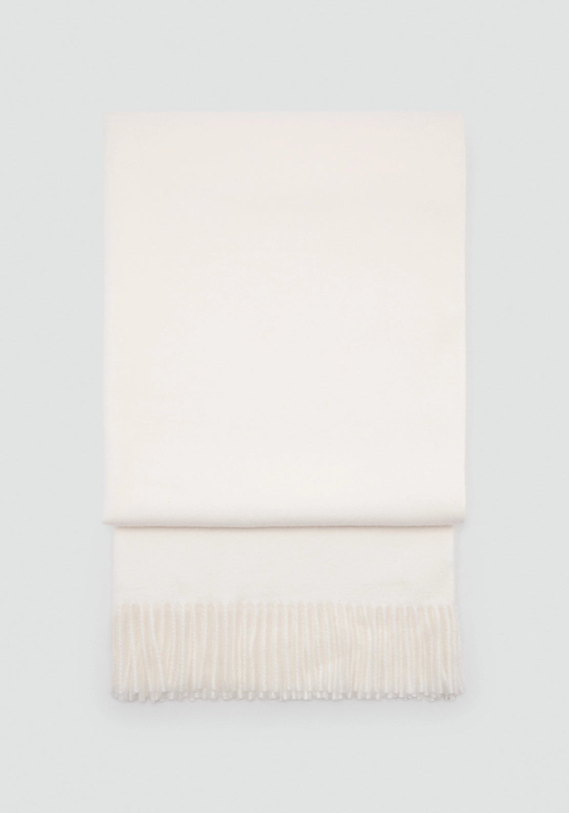 Fringed Edge Scarf - Cream