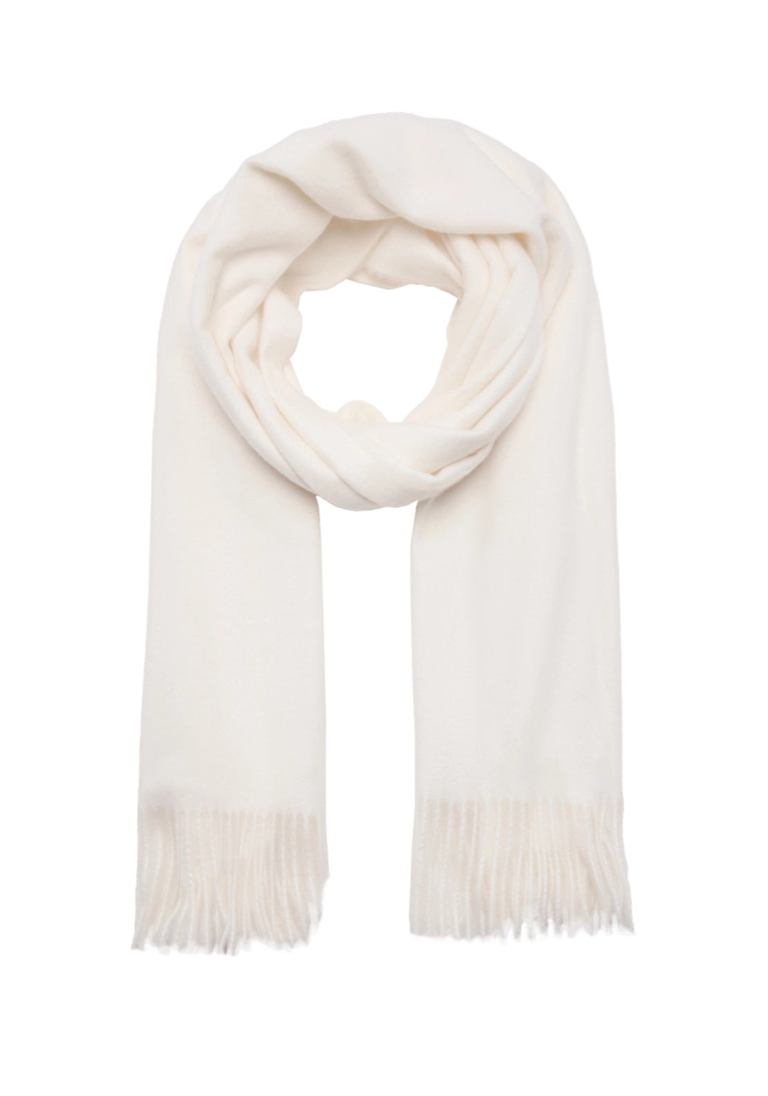 Fringed Edge Scarf - Cream