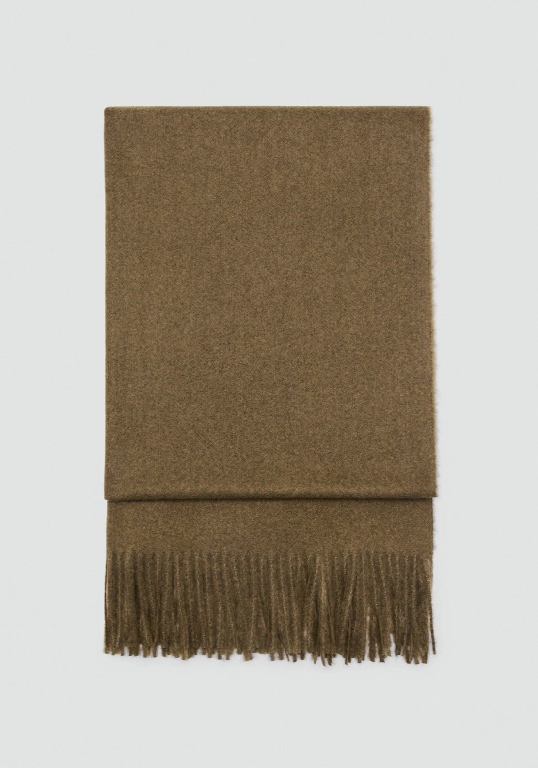 Fringed Edge Scarf - Green