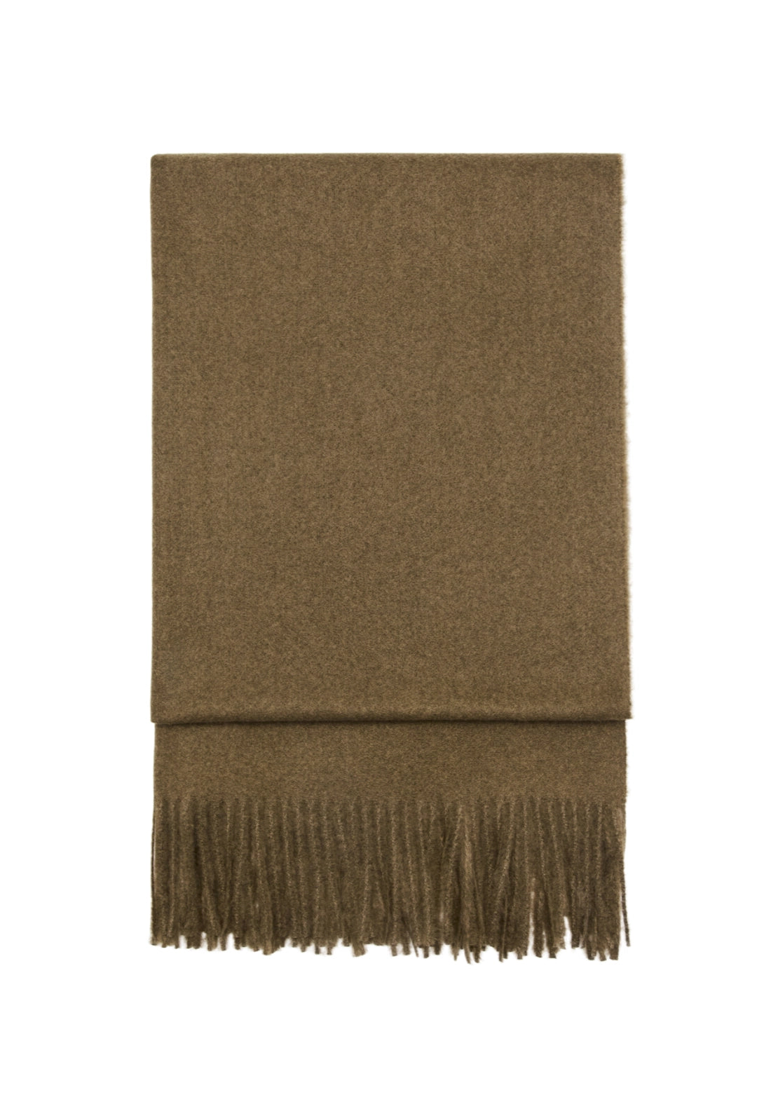 Fringed Edge Scarf - Green