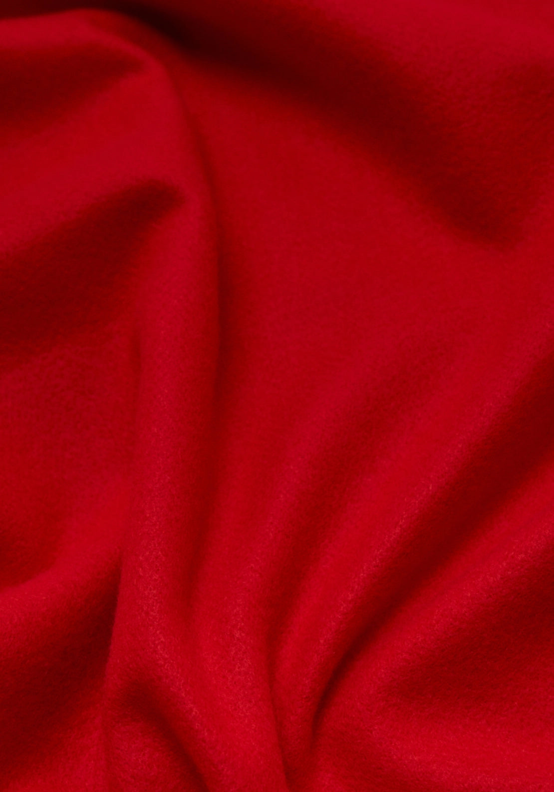 Fringed Edge Plaid Scarf - Red